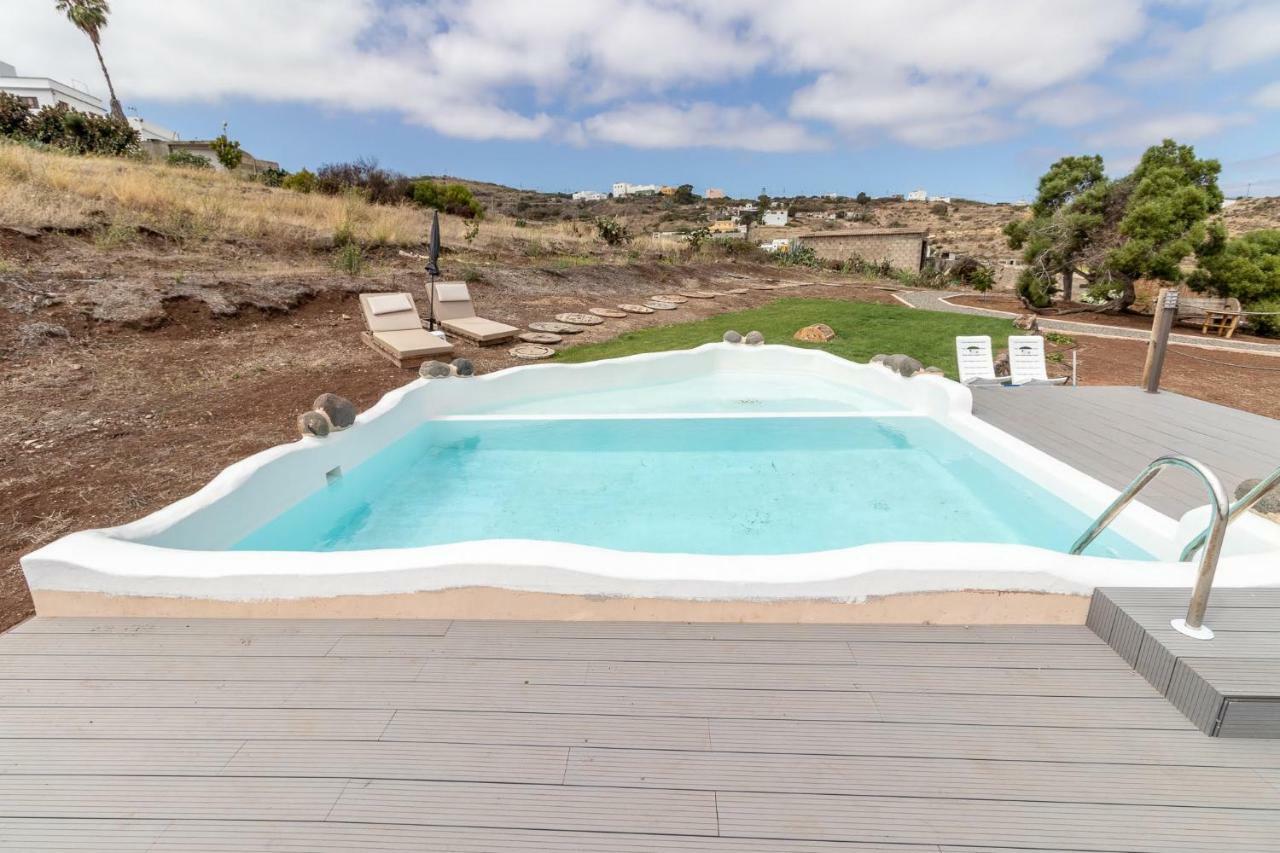 Flatguest Charming House + Pool + Terrace + Views Villa Santa Maria de Guia de Gran Canaria Exteriör bild